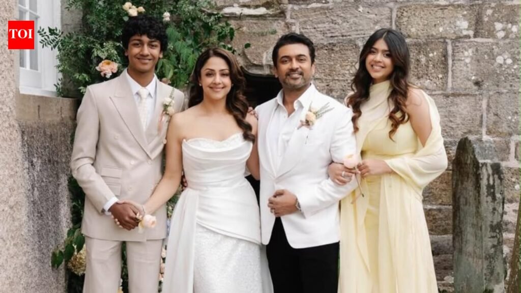 Suriya and Jyotika celebrate 20 years of wedding anniversary by renewing their vows, share loved-up inside pictures with family, children and friends |
