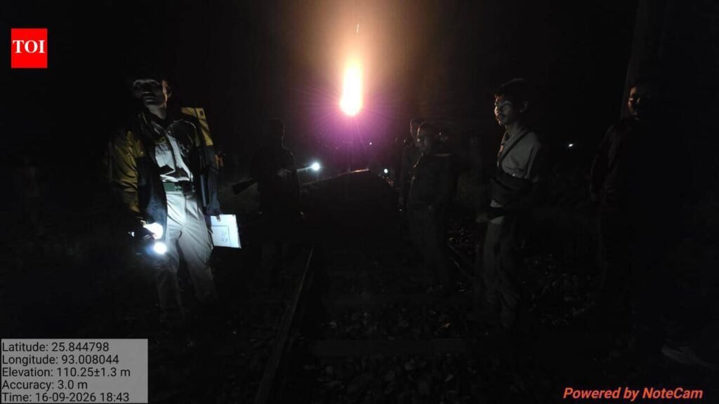 Elephant seriously injured in Hojai train collision | Guwahati News