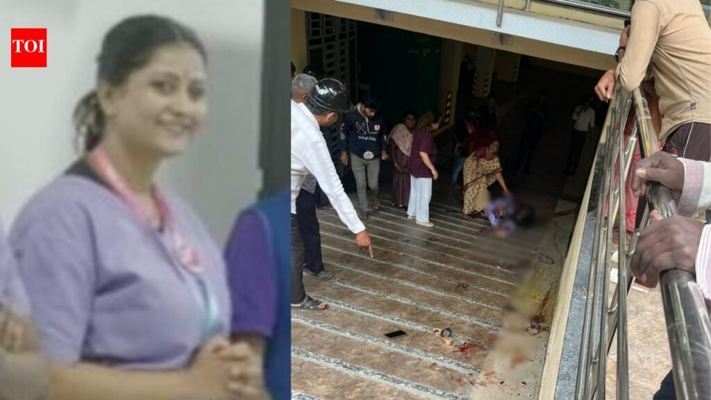 Bengaluru horror: Nurse chased, attacked with machete by husband; acid thrown | Bengaluru News