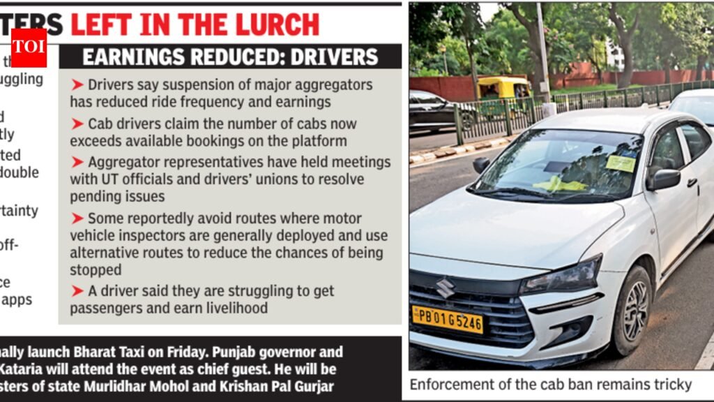 Cab curbs force passengers to pay higher fares, drivers demand more | Chandigarh News