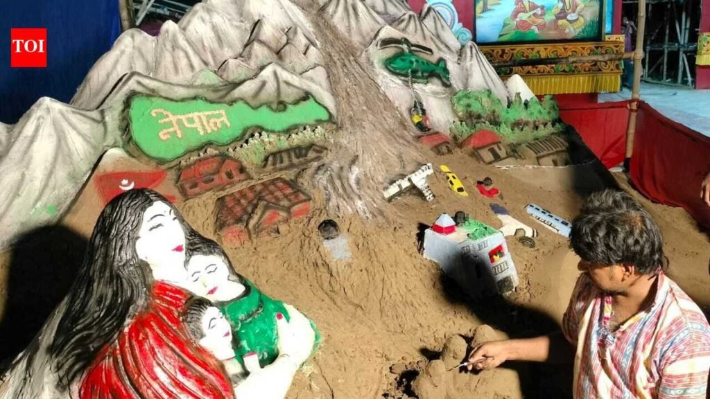 Vishwakarma puja pandal in Paradip depicts Nepal disaster | Bhubaneswar News