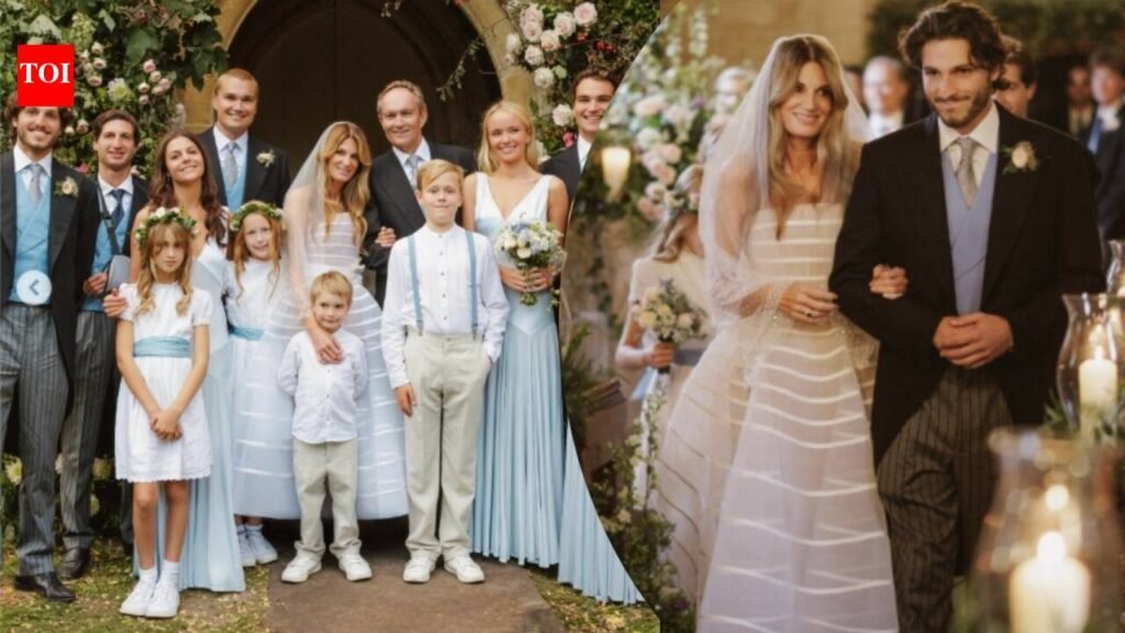 Jemima Goldsmith shares STUNNING wedding photos with Cameron O’Reilly; sons walk her down the aisle – PICS |