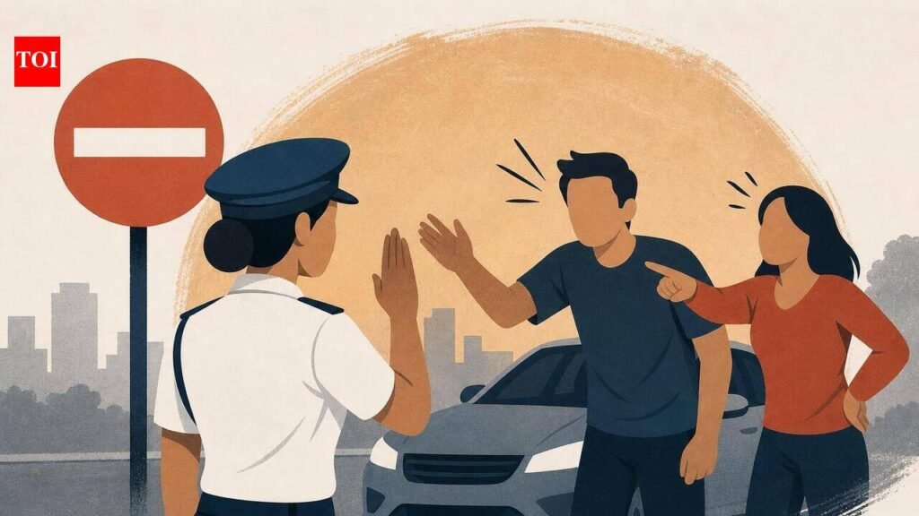 Mother-son duo booked for abusing traffic cop in Alandi | Pune News