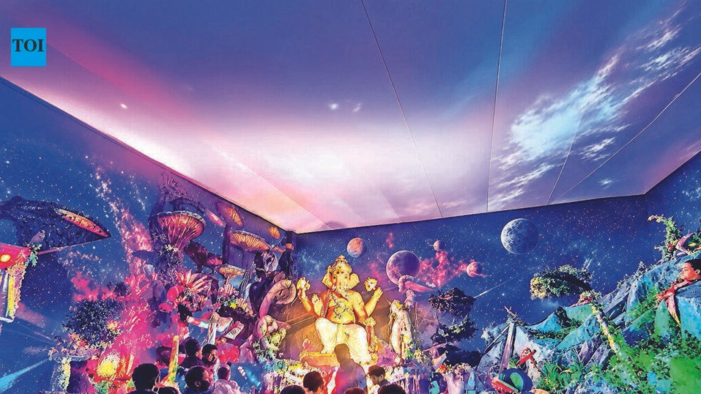 Trimurti Nagar mandal brings Milky Way to Nagpur | Nagpur News