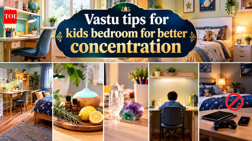 Vastu tips for kids bedroom for better concentration
