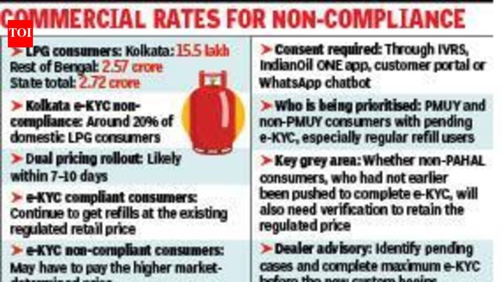 One in five in Kol yet to update e-KYC for LPG connection | Kolkata News
