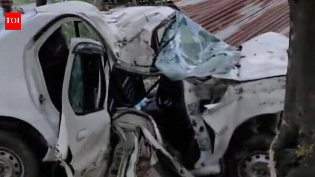 2 minor cousins killed as speeding car hits tree in Kannauj | Kanpur News