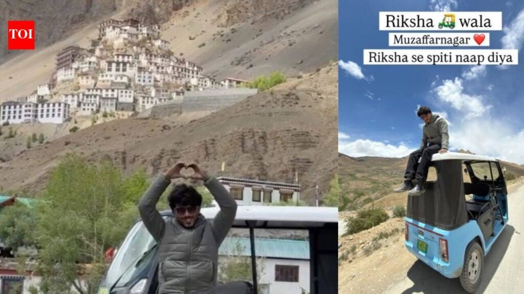 “I don’t have a car”: Meet Sumit Prajapati, who took his humble e-rickshaw ‘Riki’ from Muzaffarnagar in UP to Spiti Valley at 12,500 feet