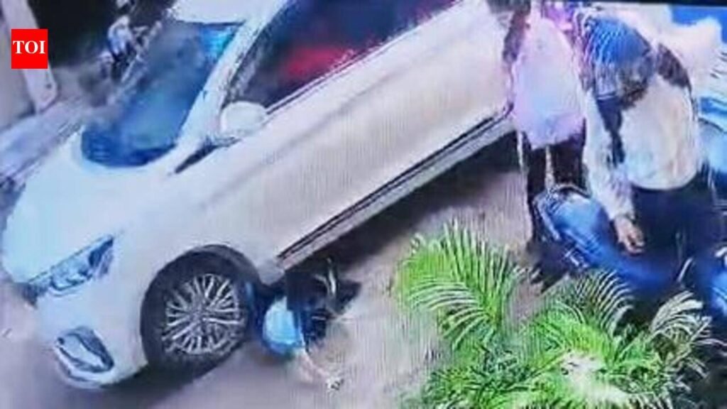Six-year-old on way to school with father hit by car in Greater Noida | Noida News