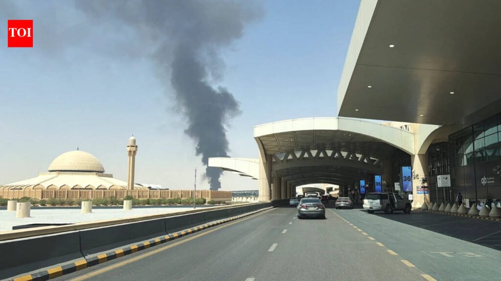 Smoke over Riyadh airport: Houthis launch major missile, drone attack on Saudi capital – video