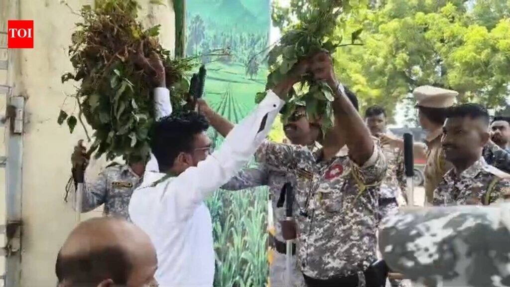 Farmers try to give soyabean stalks to agriculture minister, 3 detained | Nagpur News