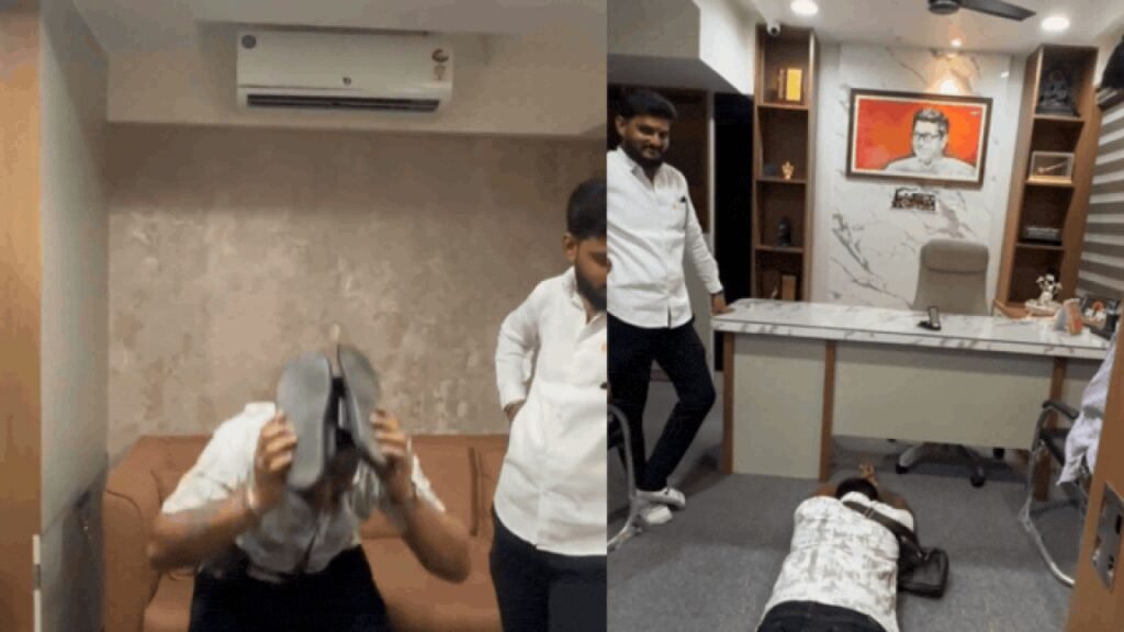 Raj Thackeray reel row: MNS workers make influencer do sit-ups with slippers on head, smear ink on face | Pune News