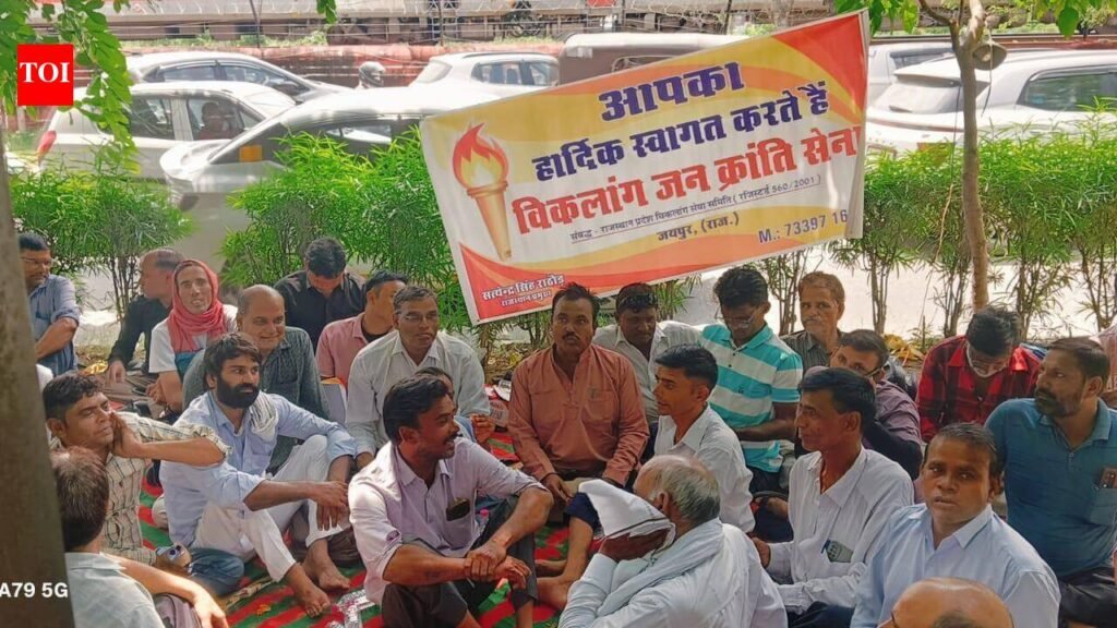 Disabled aspirants plan stir over new rule in sanitation worker recruitment | Jaipur News