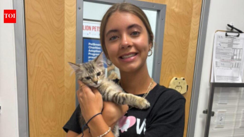 Meet Sawyer Tinsley, a 16-year-old Florida teen who used yard flamingos to raise $25K for rescue pets after fostering a kitten saved her from loneliness