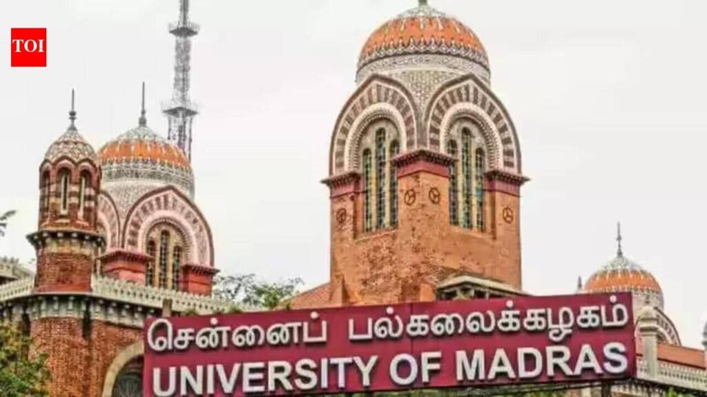 University of Madras changes its distance education institute’s name to get UGC’s approval for eight courses | Chennai News