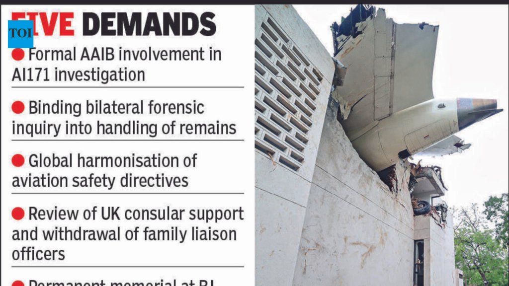 AI 171: British victims’ families seek Downing Street meeting | Vadodara News