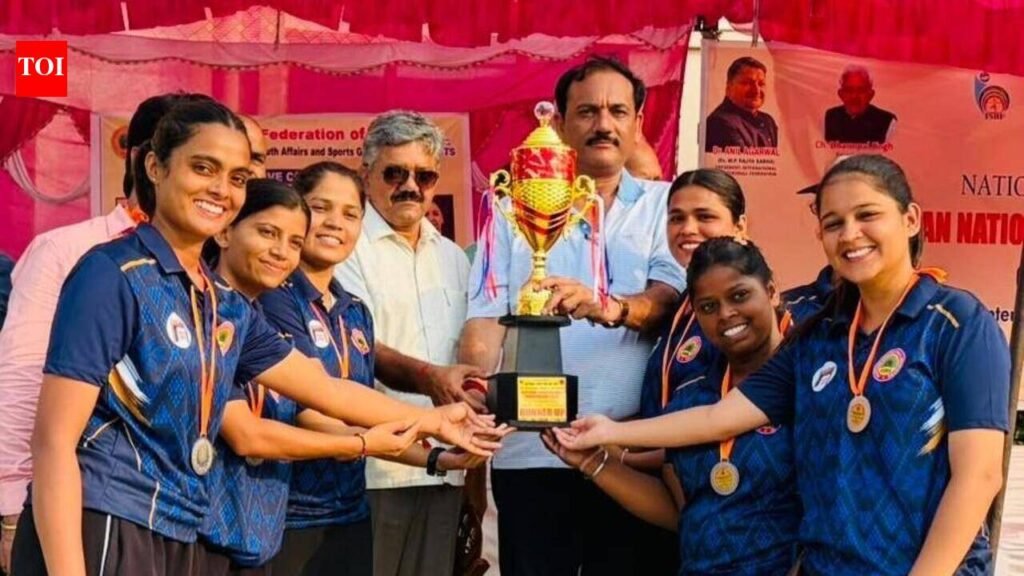 Rajasthan girls team wins silver medal in First Veteran National Shootingball Championship | Jaipur News