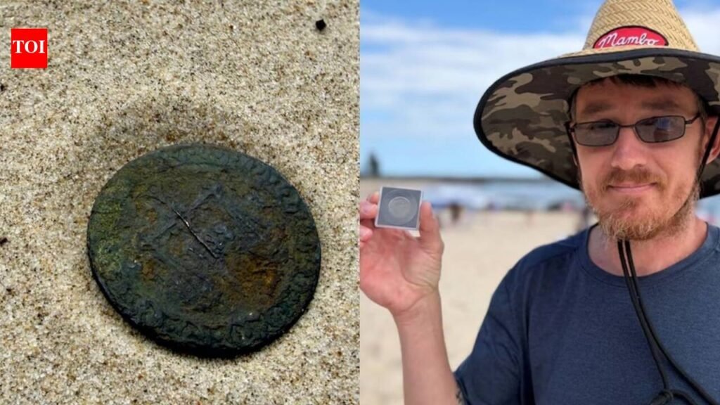 Zanzibar Coin: Metal detectorist stumbles on a 140-year-old Zanzibar coin while beachcombing in Australia