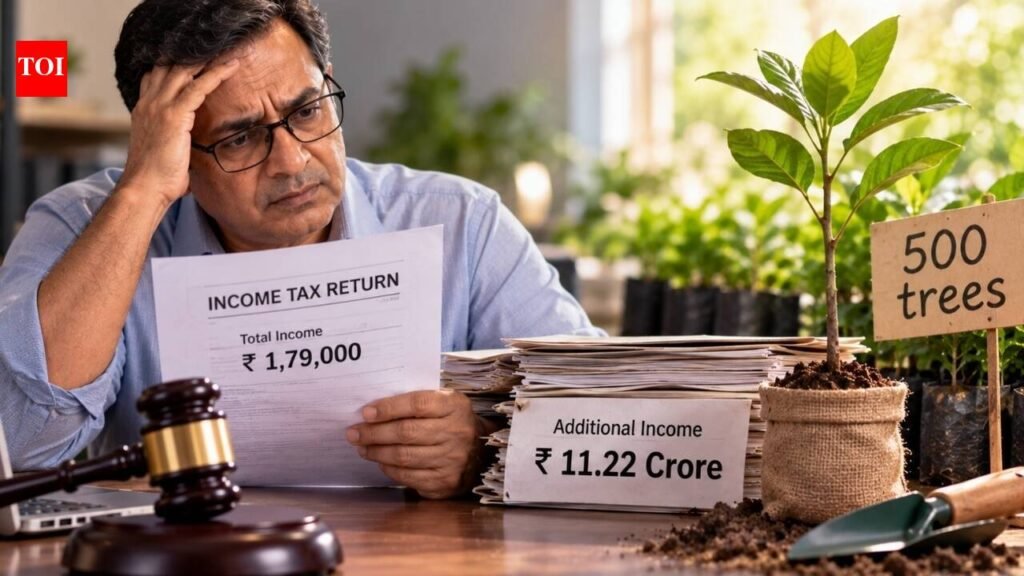 Taxpayer declared Rs 1.79 lakh in ITR, faced Rs 11.22 crore income addition on large cash deposits, unsecured loans; ITAT grants him chance to substantiate case with condition he plant 500 trees
