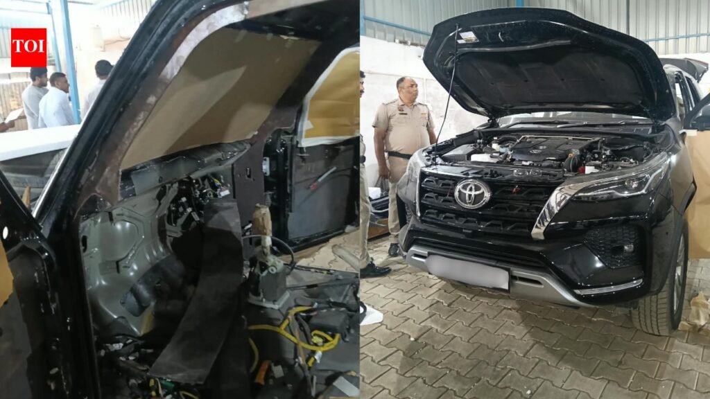Fortuners, Scorpios at bulletproofing workshop: Faridabad raid finds modifications underway without NOC; 4 SUVs seized | Gurgaon News
