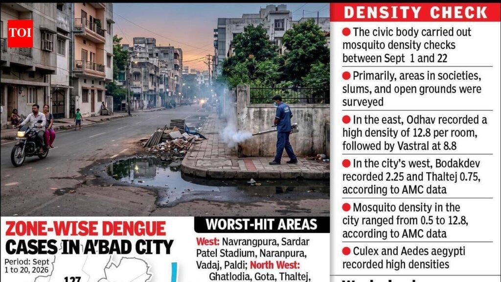 Ahmedabad: Over 1,000 dengue cases since Jan; 46% of them in past 20 days | Ahmedabad News