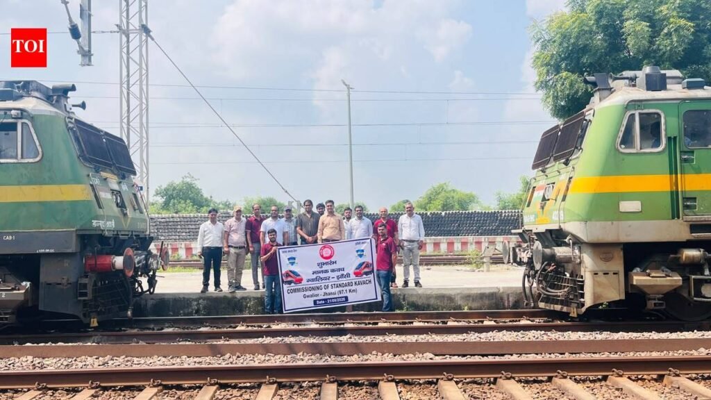‘Kavach’ commissioned on Gwalior-Jhansi rail section | Kanpur News