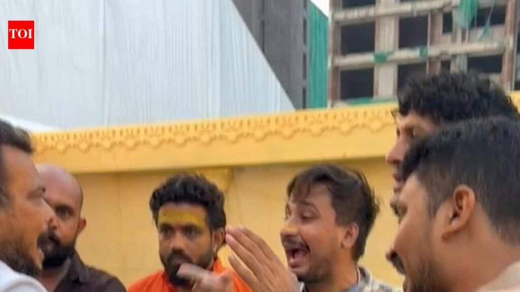 Ganesh pandal payment row turns into scuffle in Vesu | Surat News