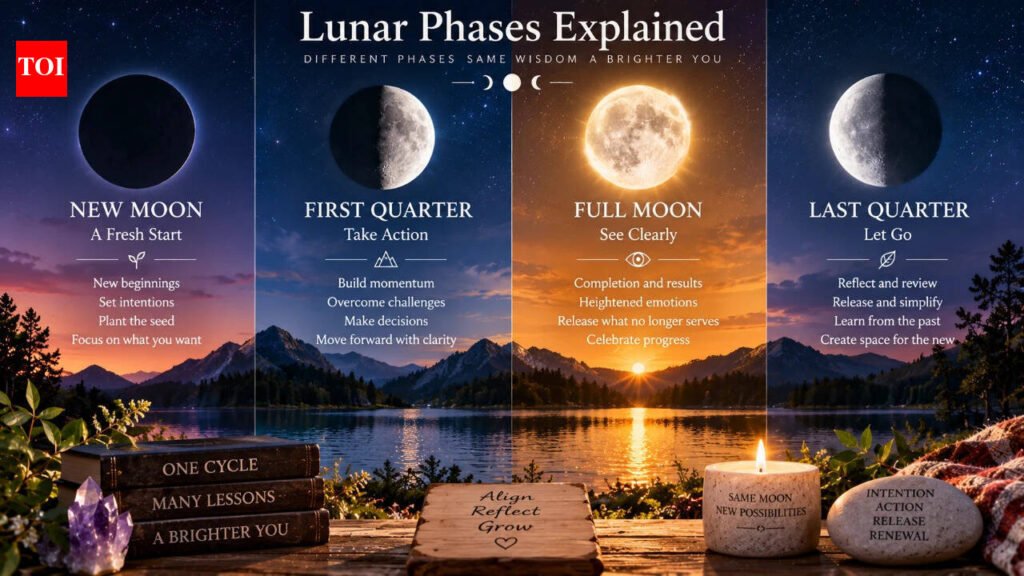 Lunar Phases Explained: What New Moon, First Quarter, Full Moon and Last Quarter Mean