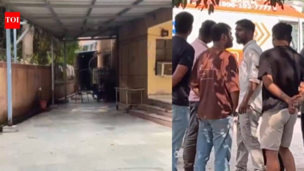 Families of bus fire victims gather at Noida mortuary, await identification of loved ones | Noida News