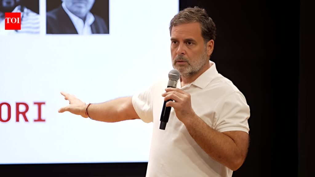 ‘No anti-incumbency for BJP’: Rahul Gandhi namedrops Saddam, Kim Jong Un to attack Modi govt, EC | India News