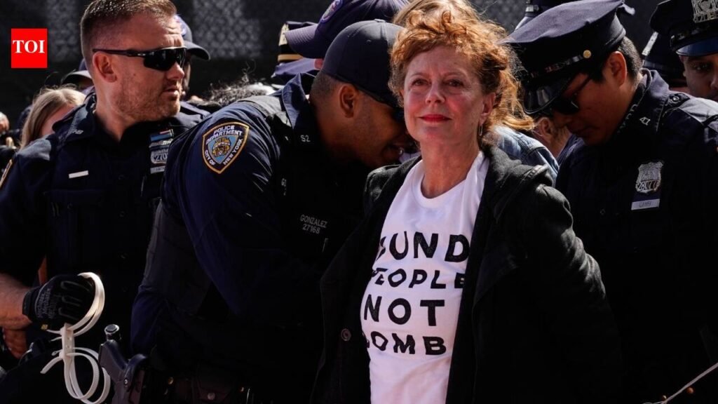 Susan Sarandon among Hollywood actors, politicians arrested for protesting against Benjamin Netanyahu outside UN – WATCH |