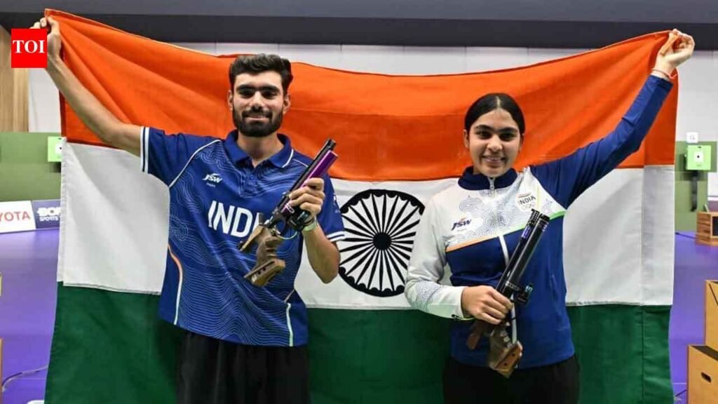 Asian Games 2026: Kamaljeet, Suruchi Inder Singh win 10m air pistol mixed team gold | Asian Games 2026 News