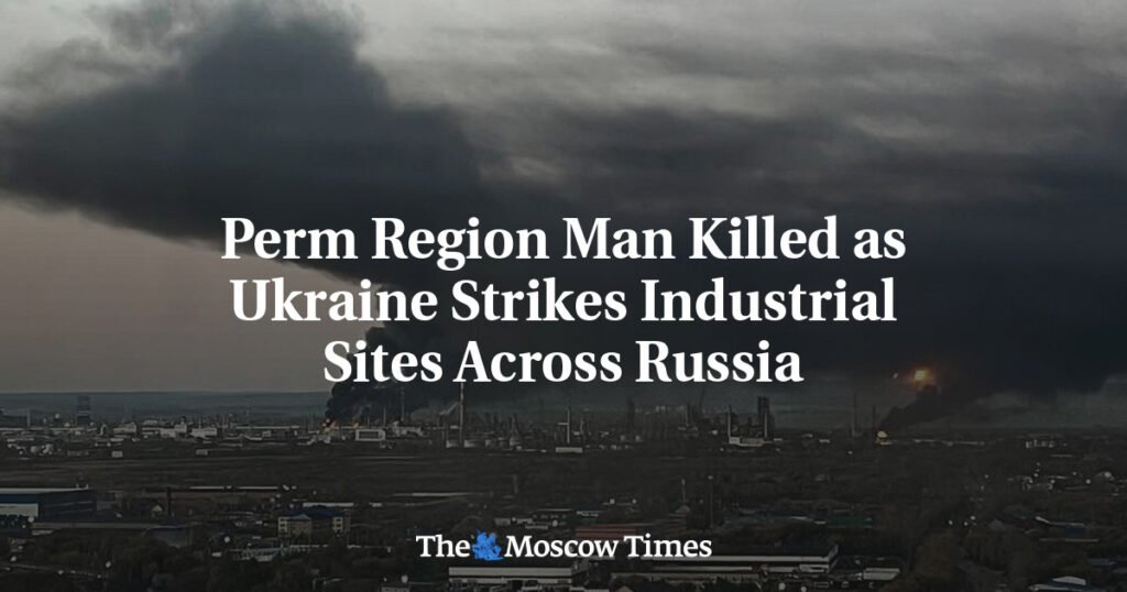 At Least 2 Killed as Ukraine Strikes Industrial Sites Across Russia