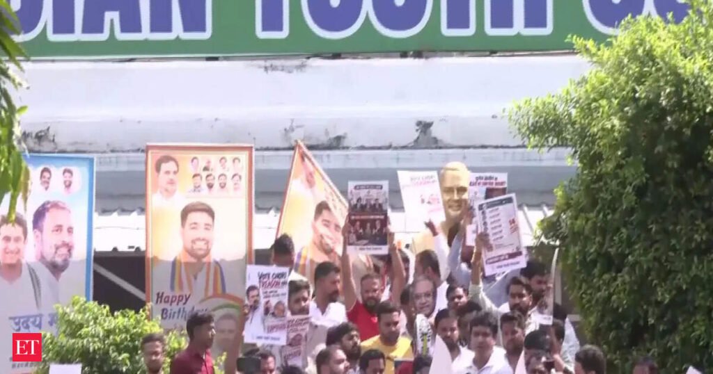 SIR Row: Youth Congress marches to Jantar Mantar as protests intensify; water cannons used in Bihar, Punjab