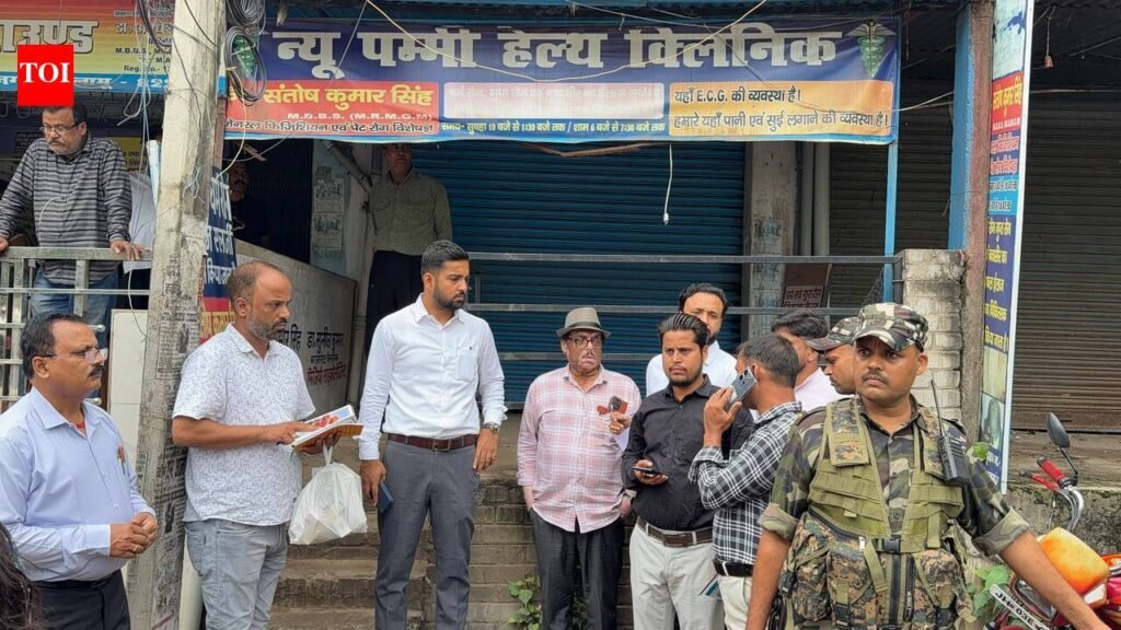 Five unauthorised health centres near MMCH sealed | Ranchi News