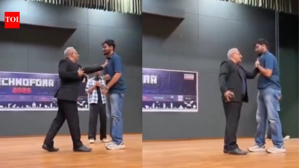 ‘Jaldi kar, Panvel nikalna hai’: Nirma University forms panel to probe professor grabbing student’s collar | Ahmedabad News