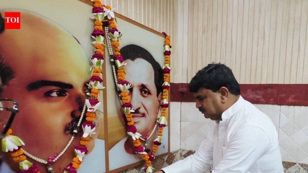 On Deendayal Jayanti, BJP renews pledge to serve last person in the society | Lucknow News