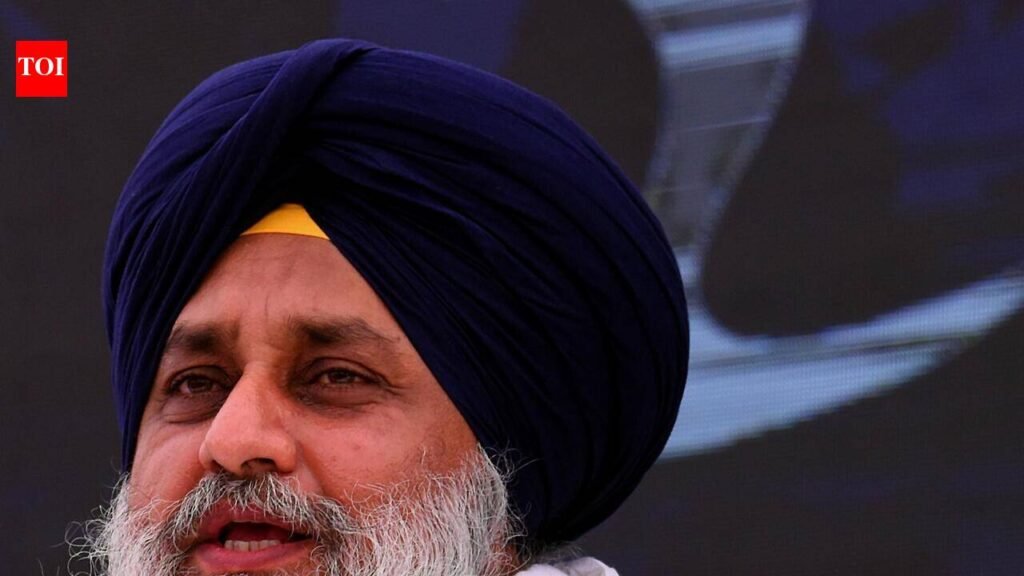 Sukhbir alleges AAP-WPD pact to split Panthic vote | Chandigarh News