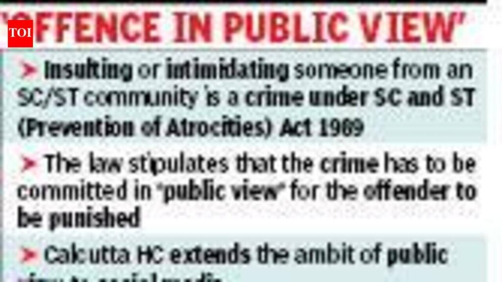 Casteist slur on social media can invite penal action: Calcutta High Court | Kolkata News