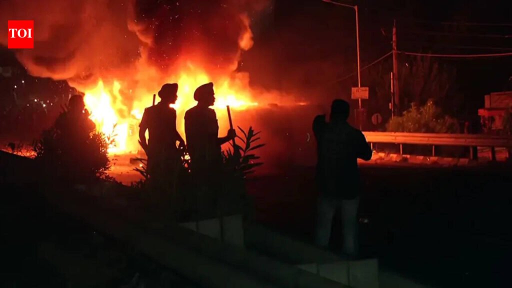LPU protests: Over 2,000 police deployed after stone-pelting, vehicles set ablaze | India News