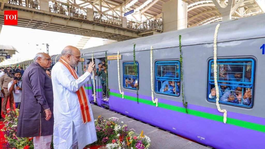 Amit Shah flags off India’s first LNG train | Ahmedabad News