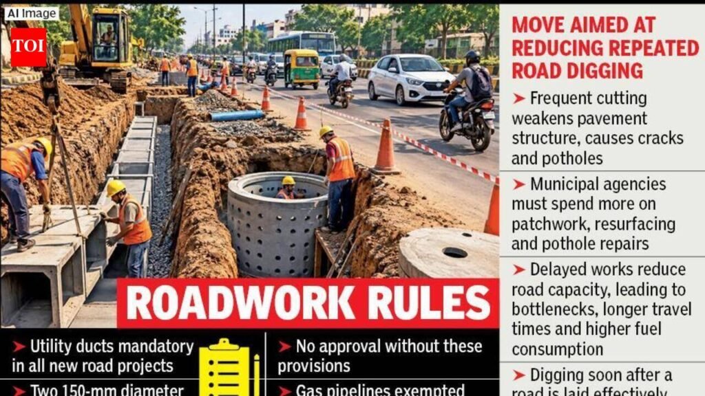 NMC Makes Utility Ducts, Rainwater Shafts Mandatory In New Roads | Nagpur News