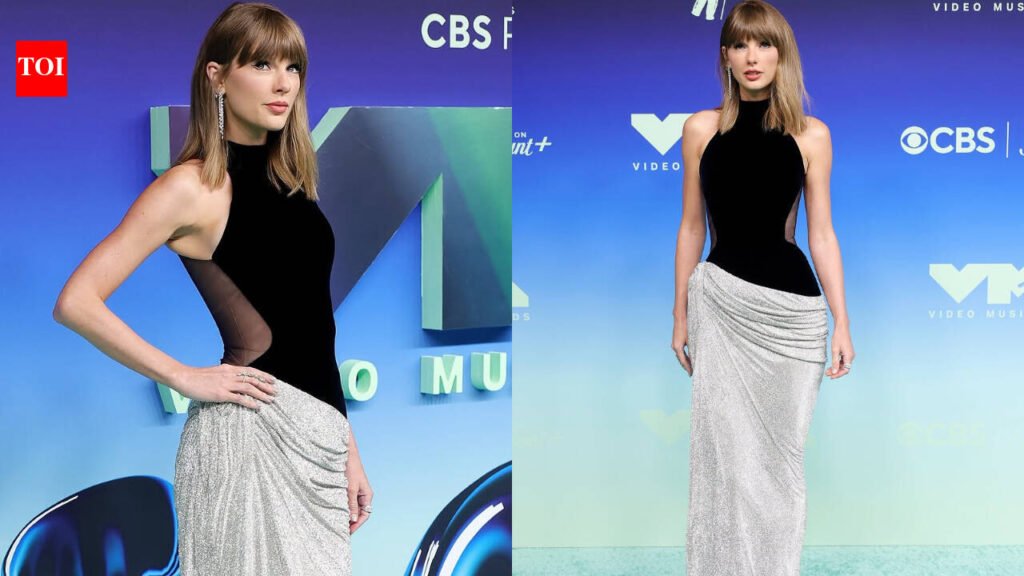 Taylor Swift finally delivers a red-carpet ‘serve’: Her black and silver VMAs gown has fans saying ‘That’s how you do it’ |