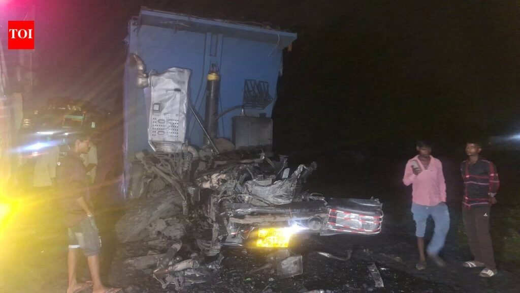 Driver killed, co-driver injured as trailer crashes into stationary truck in Chatra | Ranchi News