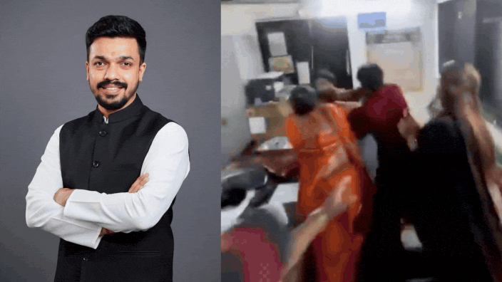 Shinde faction-linked ‘YouTube Bhai’ assaulted by women vendors amid ‘Rs 500 extortion demand’ | Thane News