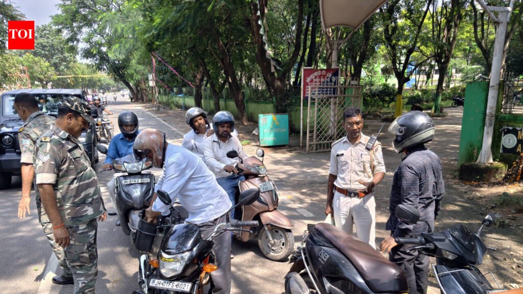 Police launch 7-day drive to curb road accidents in Ranchi | Ranchi News