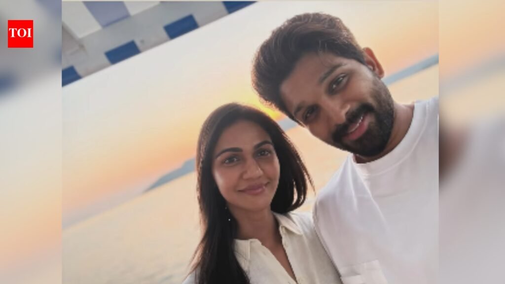 ‘Raaka’ star Allu Arjun wishes wife Sneha Reddy on her birthday with romantic sunset selfie, writes ‘happy birthday cutie’ amid scenic getaway |