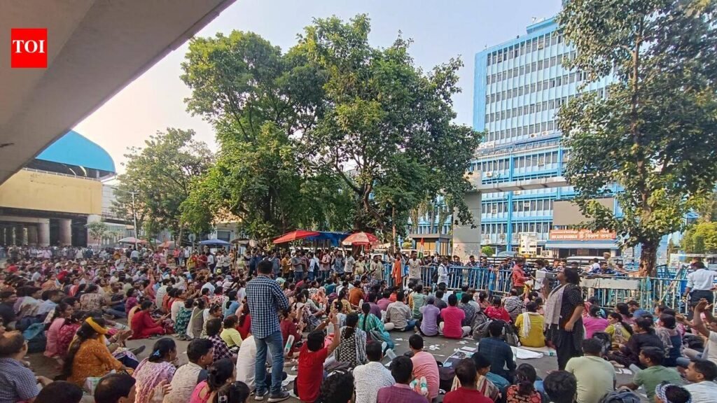 Computer teachers stage night-long agitation over job | Kolkata News