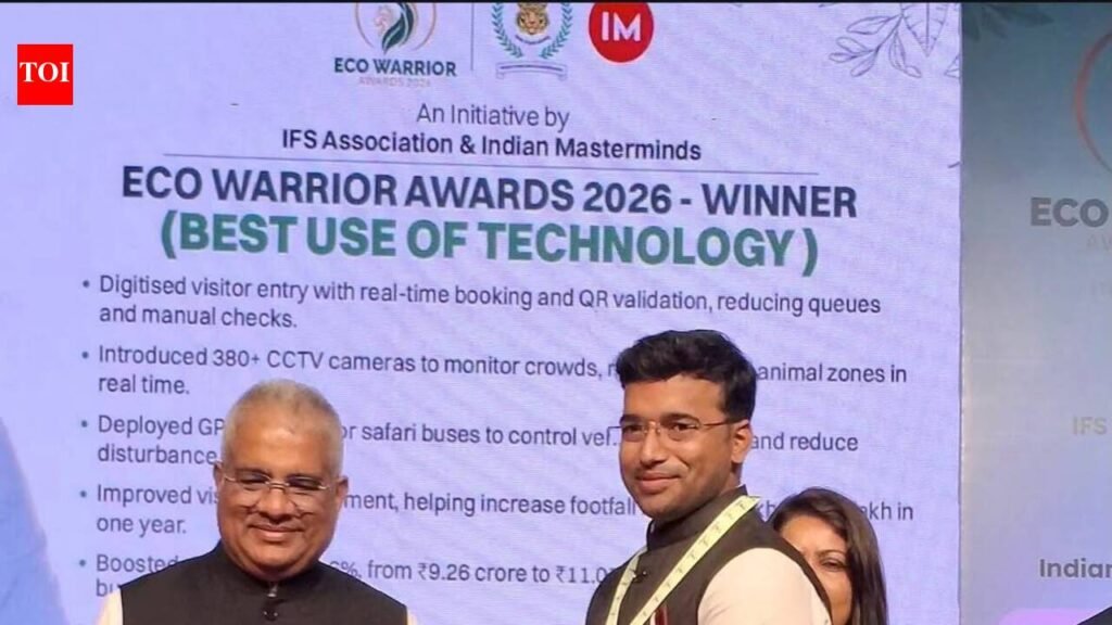 Rajgir Zoo Safari director wins technology award | Patna News