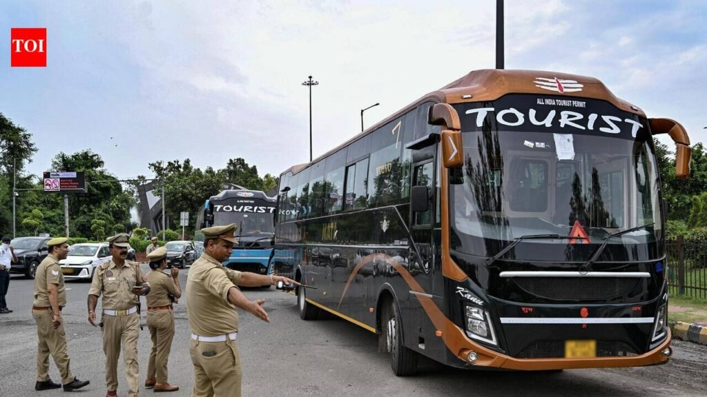 39 buses seized as cops crack down on safety lapses after fire that claimed 9 | Noida News